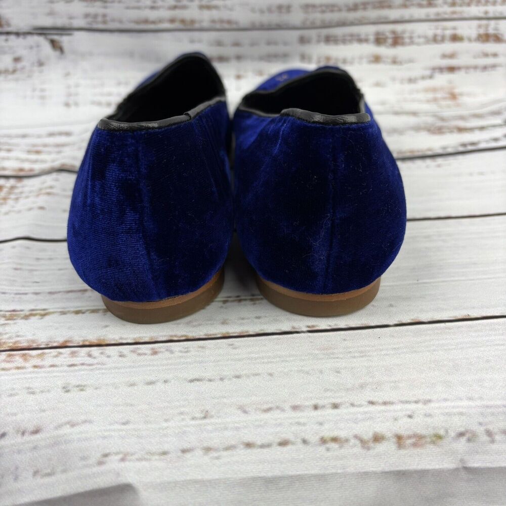 Geppettos Blue Velvet Dog Embroidered Slip On Shoes Flats Spain 35 EU 4.5 US‎ - Picture 5 of 12